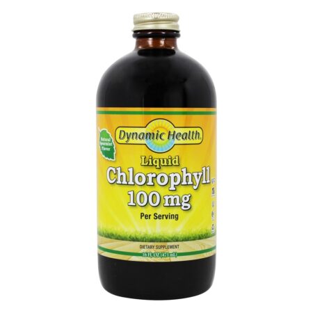 Clorofila líquida Natural de hortelã 100 mg. - 16 fl. oz. Dynamic Health