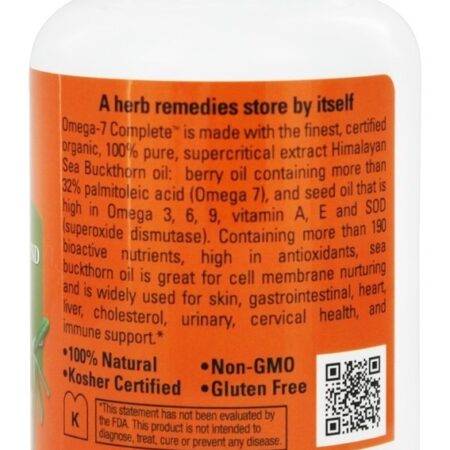 Omega-7 Completo Mistura de Óleo de Espinheiro Marítimo 500 mg. - 120 Softgels Seabuck Wonders - Imagem 3
