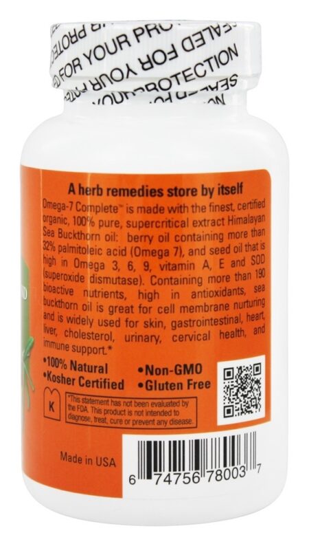 Omega-7 Completo Mistura de Óleo de Espinheiro Marítimo 500 mg. - 120 Softgels Seabuck Wonders - Image 3