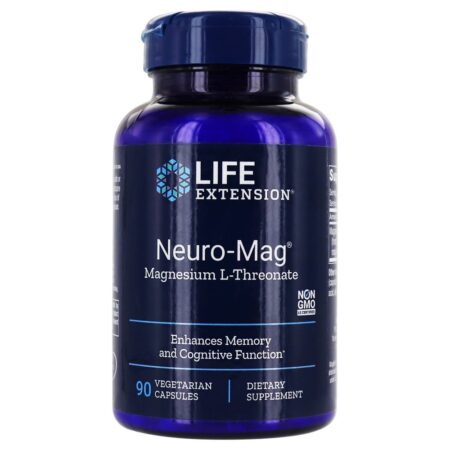 Neuro-Mag L-Treonato de Magnésio - Cápsulas vegetarianas 90 Life Extension