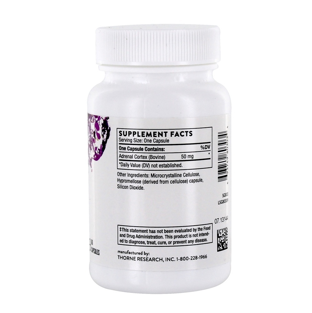 Córtex Adrenal 50 mg. - Cápsulas 60 Thorne Research - Imagem 2