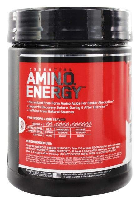 AmiN.O Essencial. Energia Fruto Fusão 65 Porções - 1.29 lbs. Optimum Nutrition - Image 3