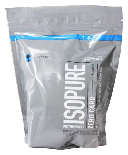 Isopure Zero Carb Sabor Baunilha Cremosa - 1 lb. Nature's Best