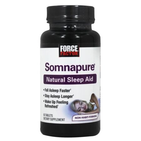 Somnapure Natural Sleep Aid anteriormente Peak Life - 60 Tablet (s) Force Factor