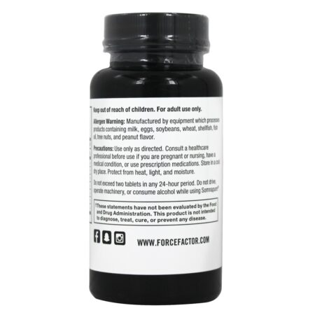 Somnapure Natural Sleep Aid anteriormente Peak Life - 60 Tablet (s) Force Factor - Image 5