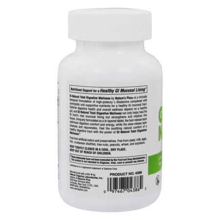 Bem-Estar Digestivo Total Natural GI - 90 Tablets Natures Plus - Image 3