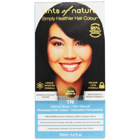 Condicionamento Permanente Cor de Cabelo 1N Natural Preto - 4.4 fl. oz. Tints Of Nature