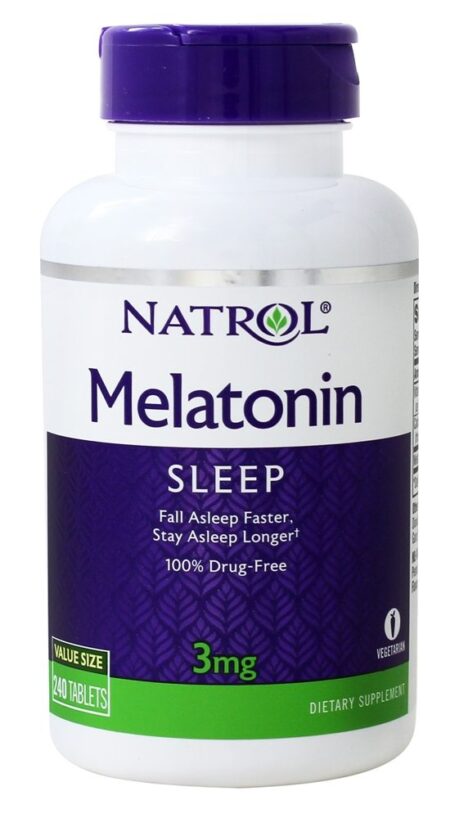 Melatonina para Sono 3 mg. - 240 Tablets Natrol