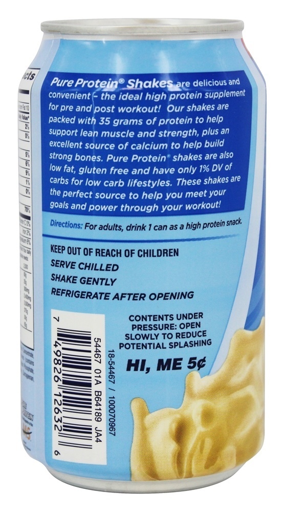 Agite Creme De Baunilha - 11 fl. oz. Pure Protein - Imagem 3