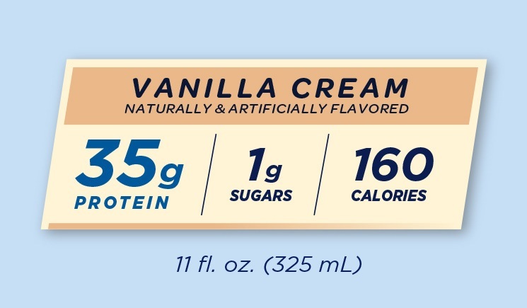 Agite Creme De Baunilha - 11 fl. oz. Pure Protein - Imagem 5