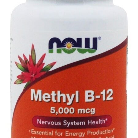 Metil B12 5000 mcg. – 120 Pastilhas NOW Foods — foto 1 Metil B12 5000 mcg. – 120 Pastilhas NOW Foods — foto 1
