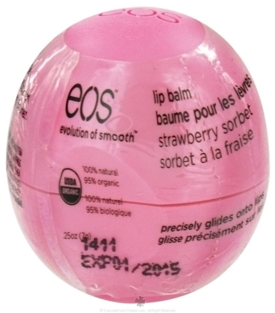 Sorvete De Morango Esfera De Bálsamo Único - 0.25 oz. EOS Evolution of Smooth - Imagem 3