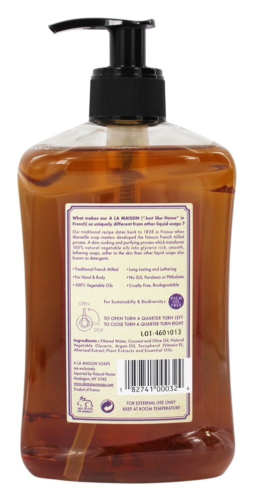 Sabonete Líquido Moído Francês Tradicional Aloe Lavanda - 16.9 fl. oz. A La Maison - Imagem 2