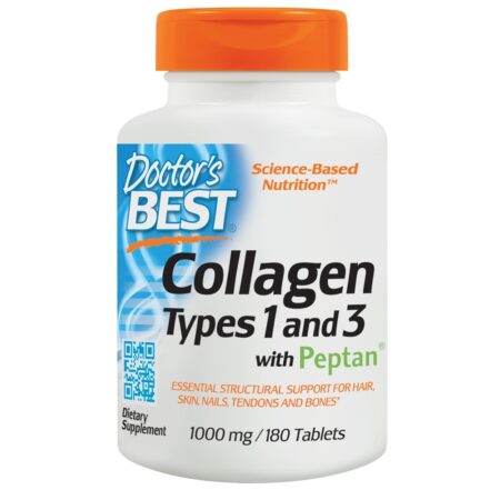 Tipos de colágeno 1 e 3 1000 mg . - 180 Tablets Doctor's Best