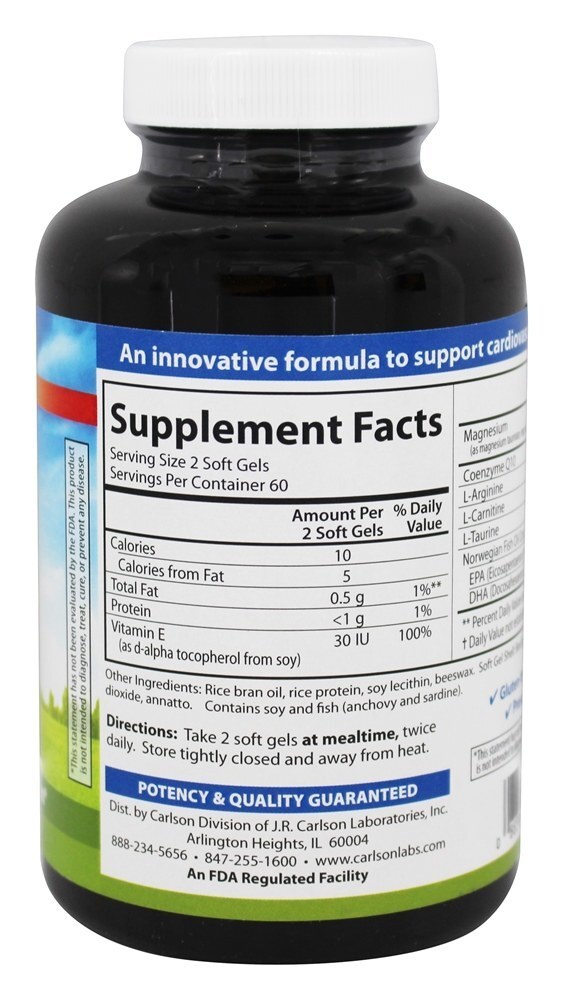 Ritmo Ritmo - 120 Softgels Carlson Labs - Imagem 2
