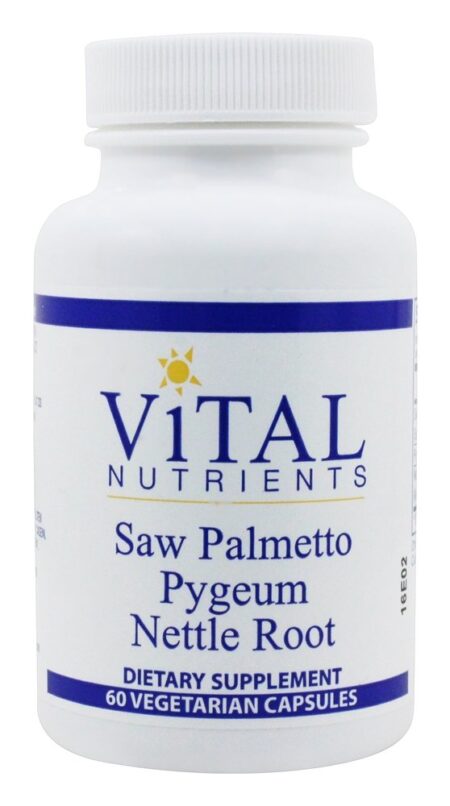 Saw Palmetto Pygeum & Raiz de Urtiga - Cápsulas 60 Vital Nutrients