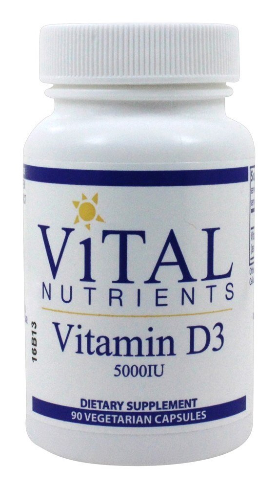 Vitamina D3 5000 UI - Cápsulas vegetarianas 90 Vital Nutrients