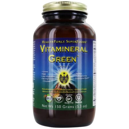 Versão de pó verde vitamínico 5.5 - 150 Gramas HealthForce Superfoods