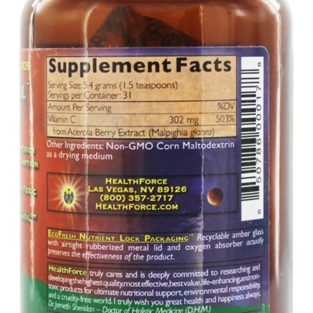 Versão em pó verdadeiramente natural da vitamina C 3 - 180 Grama (s) HealthForce Superfoods - Imagem 2