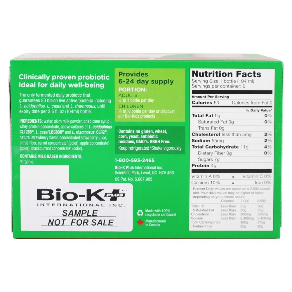 Probiótico Fermentado Lácteo 50 bilhões de UFC - 6 Frasco (s) Bio-K Plus - Imagem 2