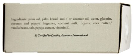 100 % Natural Bar Sabonete com Leite de Coco com Manteiga de Karité Orgânica do Comércio Justo - 5.25 oz. Dr. Woods - Image 2