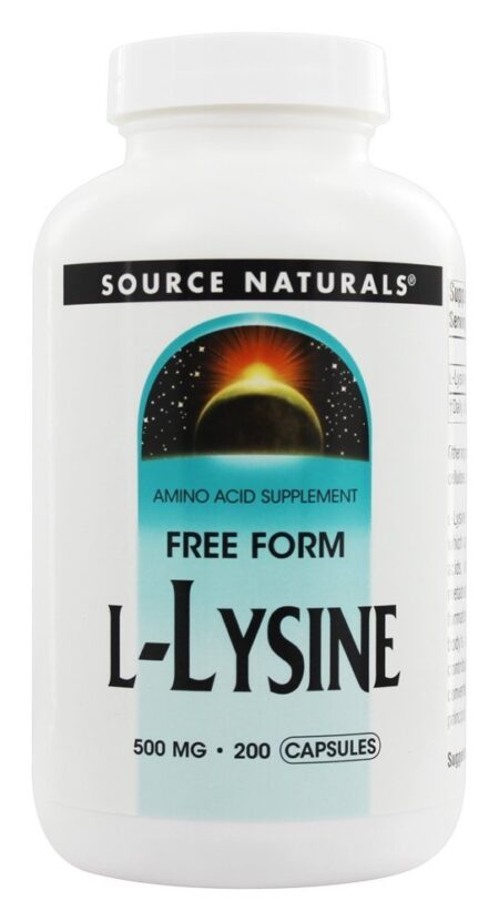 L-Lisina Forma Livre 500 mg. - Cápsulas 200 Source Naturals