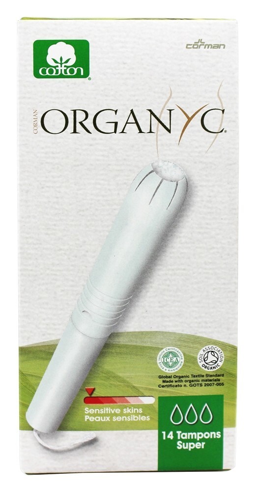 Orgânico Algodão Menstrual Tampões Super - 14 Contagem Organyc