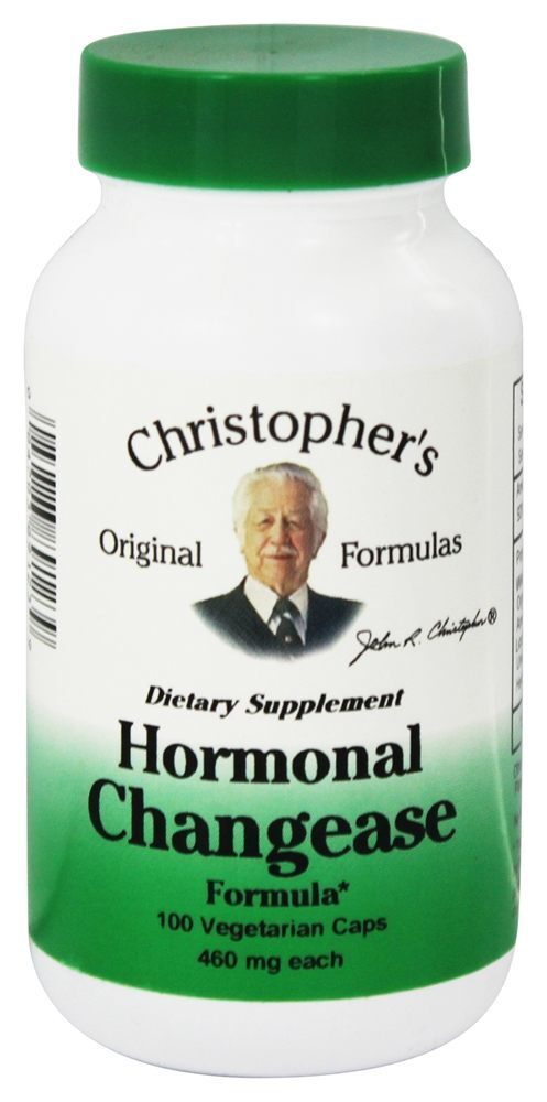 Fórmula de Changease Hormonal 450 mg. - Cápsulas vegetarianas 100 Dr. Christopher's Original Formulas