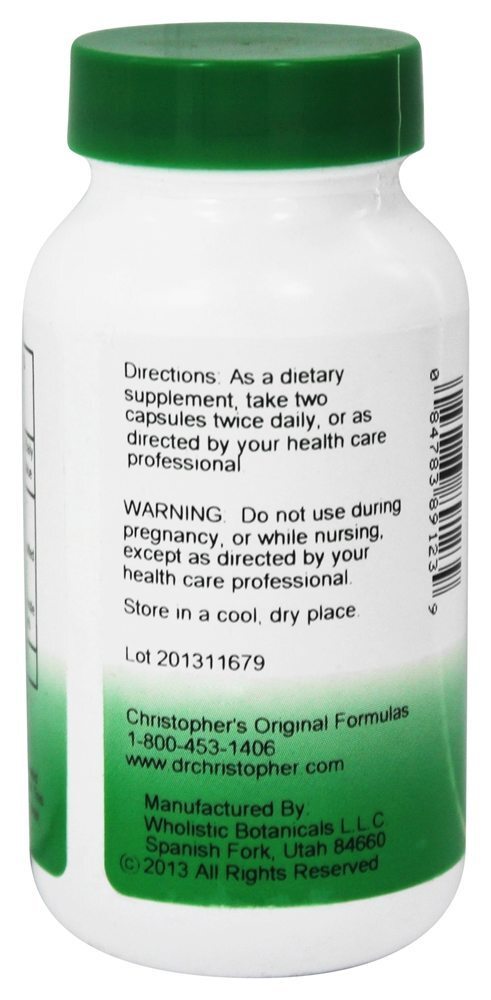 Fórmula de Changease Hormonal 450 mg. - Cápsulas vegetarianas 100 Dr. Christopher's Original Formulas - Imagem 3