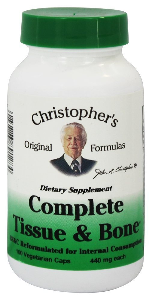 Completar Tecido e Osso Fórmula 440 mg. - Cápsulas vegetarianas 100 Dr. Christopher's Original Formulas