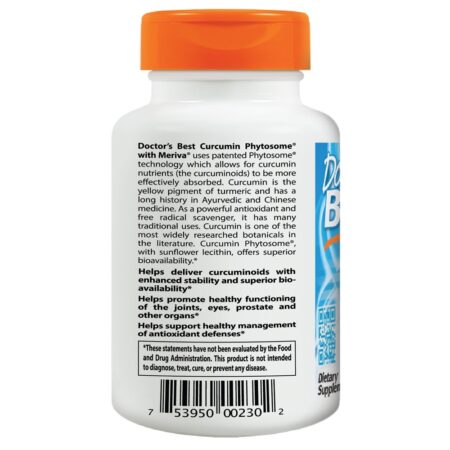 Fitosoma de Curcumina com Meriva 500 mg. - Cápsulas vegetarianas 180 Doctor's Best - Image 3