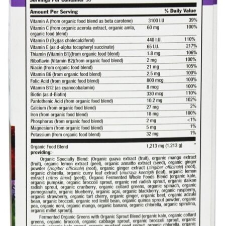 Real Comida Orgânicos Pré-natal Diário Nutrição - 90 Tablets Country Life - Imagem 2