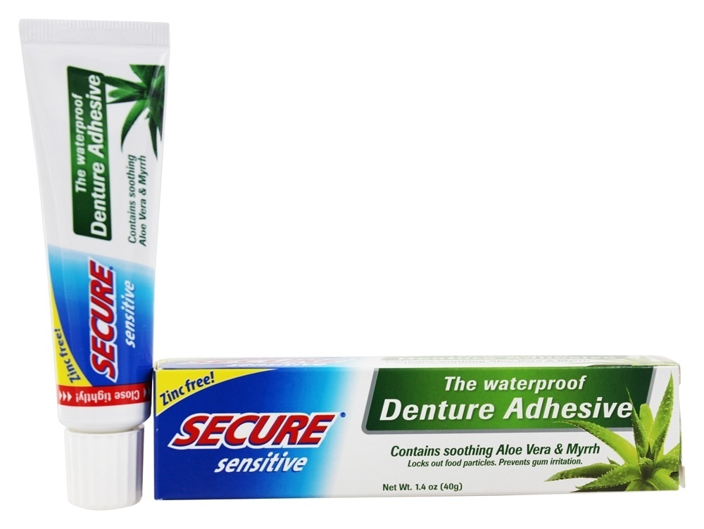 Adesivo impermeável sensível à dentadura - 1.4 oz. Secure
