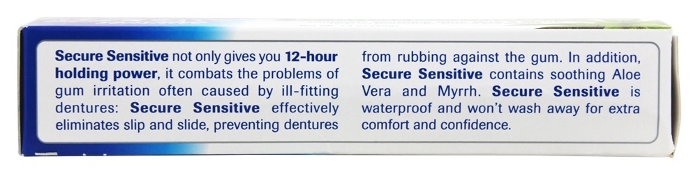 Adesivo impermeável sensível à dentadura - 1.4 oz. Secure - Imagem 3