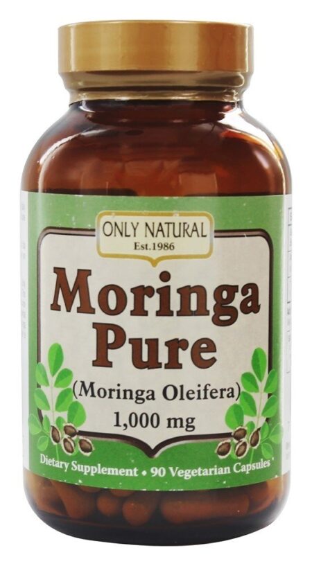 Moringa Pure 1000 mg. - Cápsulas vegetarianas 90 Only Natural