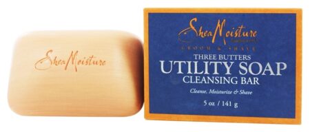 Três Manteigas Utilidade Sabão Limpeza Bar para Homens - 5 oz. Shea Moisture