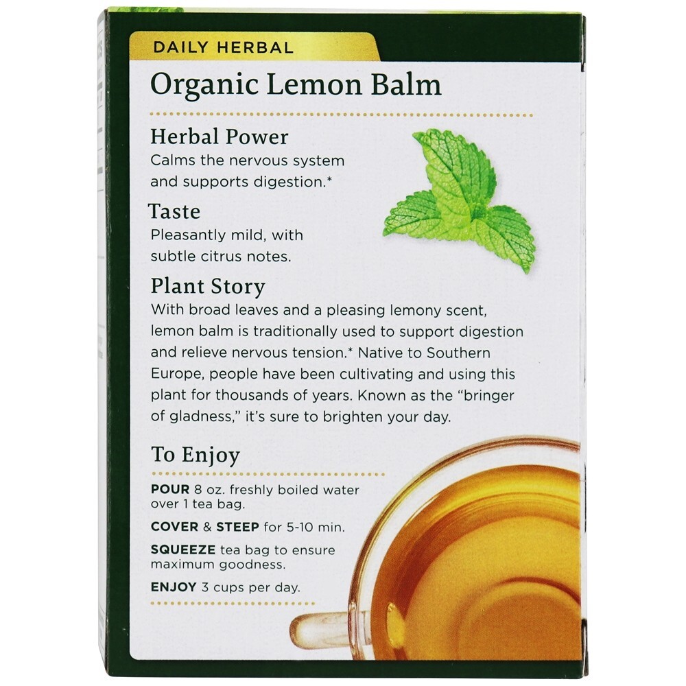 Bálsamo de Ervas Orgânicas - 16 Saquinhos de Chá Traditional Medicinals - Imagem 3