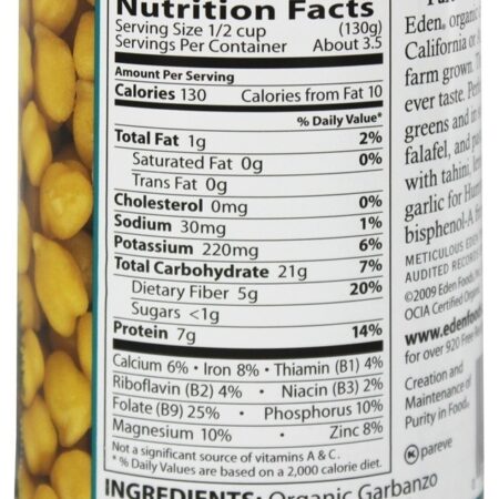 Feijão Orgânico - 15 oz. Eden Foods - Imagem 2