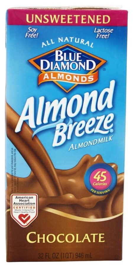 Amêndoa Breeze Amêndoa Leite Unsweetened Chocolate - 32 fl. oz. Blue Diamond Growers