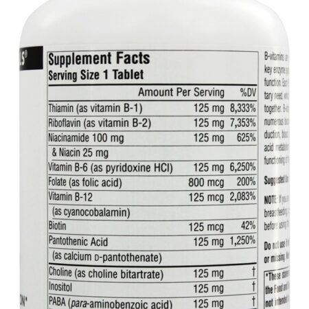 B125 - 90 Tablets Source Naturals - Imagem 2