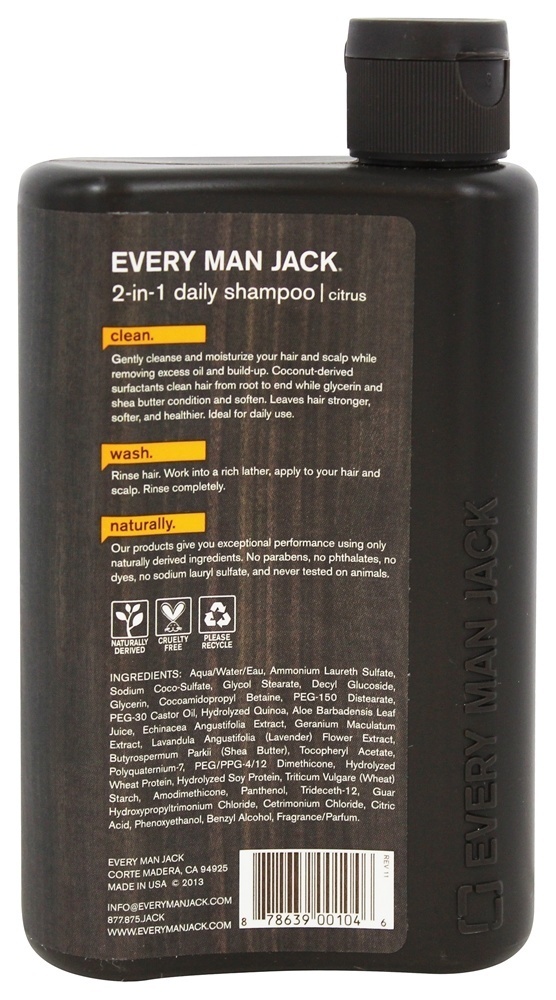 Shampoo e Condicionador Diário 2 em 1 - 13.5 fl. oz. Every Man Jack - Imagem 2