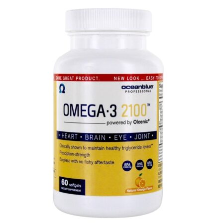 Omega-3 2100 Sabor Natural de Laranja 2100 mg. - 60 Softgels Oceanblue