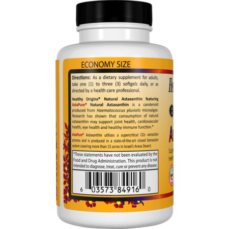 Astaxantina 4 mg. - 150 Softgels Healthy Origins - Image 3