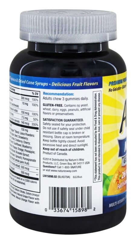 Alive Men's 50 + Vitaminas Gummy - 75 Gummies Nature's Way - Image 3