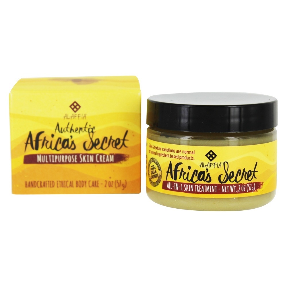 Creme de pele multiuso da Authentic Africa's Secret All-In-1 Skin Treatment - 2 oz. Alaffia
