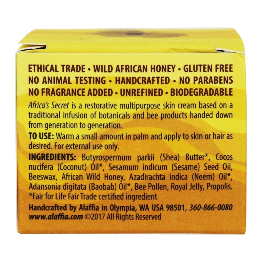 Creme de pele multiuso da Authentic Africa's Secret All-In-1 Skin Treatment - 2 oz. Alaffia - Imagem 3