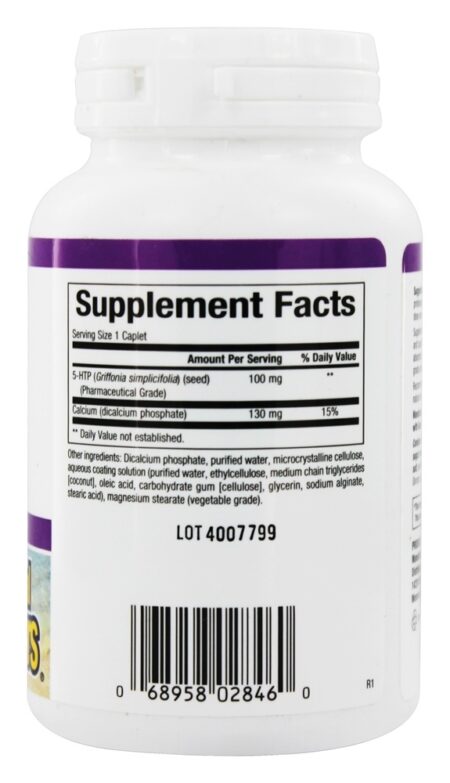 Stress-Relax 5-HTP para o Bem-Estar Emocional 100 mg. - 120 Comprimidos com Natural Factors entérico Natural Factors - Image 2