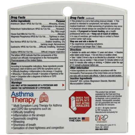 Terapia de Asma - 70 Tablet (s) TRP Company - Imagem 2