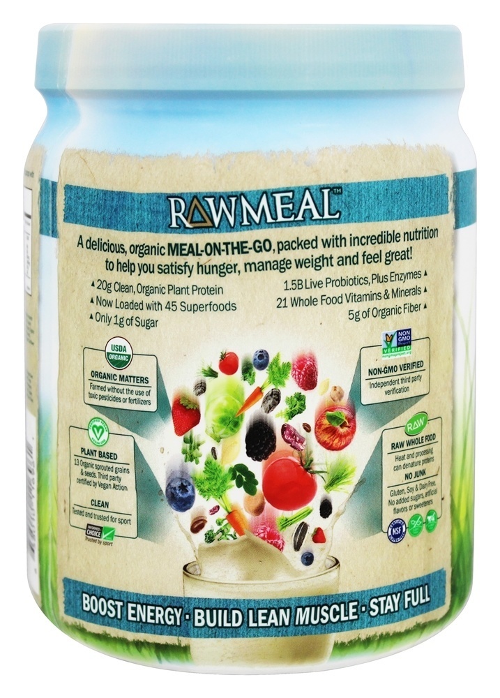 CRU Refeição Orgânico Tremer & Refeição Substituição Original - 16 oz. Garden of Life - Imagem 3