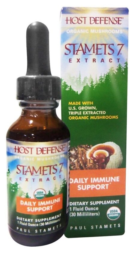 Stamets Orgânicos 7 Extrair - 1 oz. Host Defense